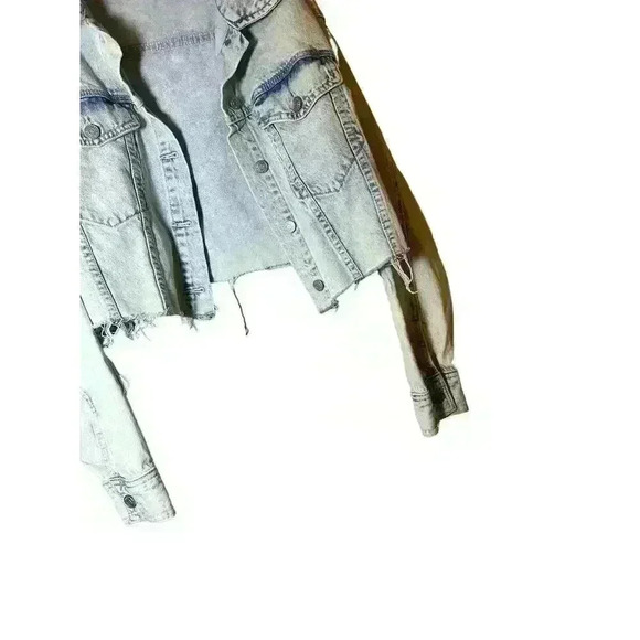 Pacsun cropped jean jacket size M/L in excellent condition - Picture 2 of 9